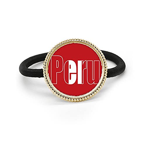 Coletero de plata Art Deco con bandera de Perú personalizable