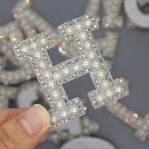 Patchs en perles et strass de A à Z faits main pour customisation haute couture - 6