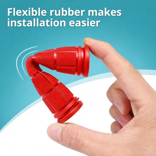 Image of CHUNZEXI 4 PCS Bike Handlebar Grips, Rubber Bicycle Bar Grips Replacement, Non-Slip Handle Grips for Kids Bikes, Scooters, BMX, Mountain & Cruiser Bikes