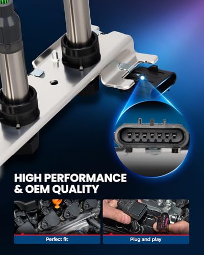 Image of KAX Ignition Coils & Spark Plugs Set Fit for Cadillac DeVille 2004-2005 | (w /tool) Bonneville 2004-2005 4.6L, Seville 2004 UF372