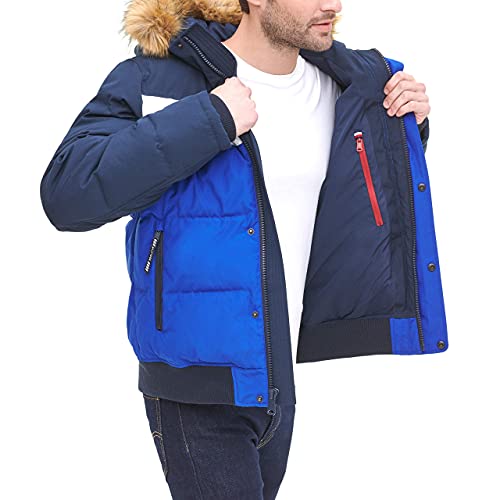 Image of Tommy Hilfiger Men's Arctic Cloth Quilted Snorkel Bomber Jacket (Standard and Big & Tall)