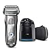 Price comparison product image Braun Series 7 Electric Shaver for Men 7898cc Wet and Dry Integrated Precision Trimmer Rechargeable and Cordless Razor with CleanandCharge Station and Premium Travel Case Silver, 2 pin plug