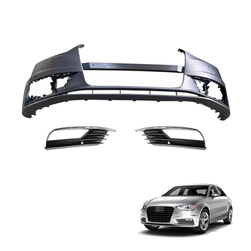 Front Bumper Cover with Fog Light Cover For 2015-2016 Au-di A3, A3 Quattro Bumper Cover With Sensor Holes