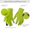 Unigear Lightweight Running Gloves, Touch Screen Anti-Slip Warm Gloves Liners for Cycling Biking Sporting Driving for Men Women