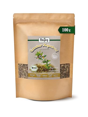 Biojoy BIO-Augentrost Tee (100 g), Augentrost Kraut getrocknet und geschnitten (Euphrasia rostkoviana)