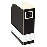 Semikolon 352736 Stehsammler A4 – Zeitschriften-Sammler, Dokumenten-Ordner, Format 10,5 x 26 x 31 cm – black schwarz