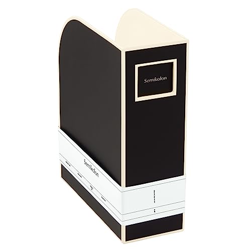 Semikolon - Magazine File Storage Box for A4 Sized Documents Black