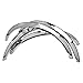 QMI Fender Trim 4 Piece Set 871601 Stainless Steel Mirror Finish 2 Inch Wide 1/2 Arch