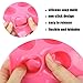 YGEOMER 3pcs Silicone Soap Molds, Round Rectangle Oval Soap Molds for Handmade Soap Candy Chocolate Cake with Sealed Bags, Pink
