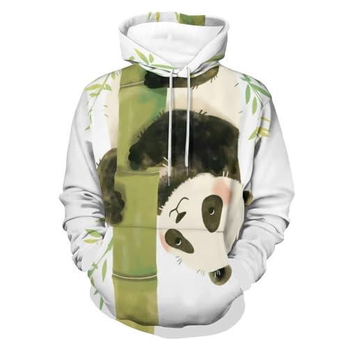 Sweat à capuche panda, idée cadeau originale pour anniversaire en taille S