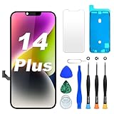 √【Modelli compatibili: pellicola protettiva per display LCD compatibile con iPhone 14 Plus (modelli: A2886, A2632, A2885, A2896, A2887). Si prega di confermare il modello prima dell'acquisto (