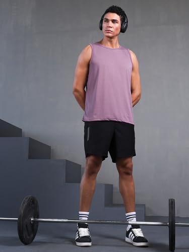 Image of CHKOKKO Sleeveless T Shirts Gym Vest for Men Workout Solid Premium Cotton Blend Tank Top for Man Running Vest Sando Gym Wear Lightweight Breathable Casual Summer Wear Boys