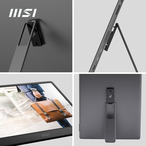MSI PRO MP161 E2U 15,6 Zoll Full HD Portabler Monitor - 1920x1080 IPS, 60Hz, augenschonend, für PC, Laptop, Mobil, Lautsprecher… – Ansicht 3