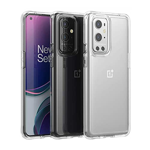 Image of Case Creation New Realme 9 Pro Premium Imported 0.3mm Crystal Clear Totu Silicone Transparent Flexible Soft Corner Protection with TPU Slim Back Case Color Cover for Oppo Realme 9 Pro