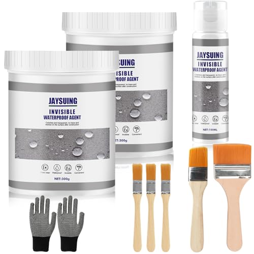 3 piezas Sellador Invisible Impermeable, Impermeabilizante Transparente Revestimiento Impermeable Sellador Fugas Agua Pegamento Impermeable Sellador Impermeable para Baño Azulejos Paredes Techo
