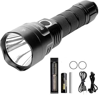 C8G Thrower Torch, Sofirn LED Torch Powerful Flashlight 2000 LM SST40 LED with Rechargeable 21700 Battery for Outdoors