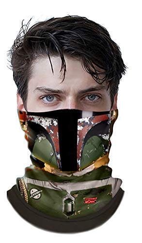 Fett Bandana Face Mask Cosplay Neck Gaiter Scarf UV Windproof Balaclava Headwear Summer Fishing Cycling Hiking Mask (Version G)