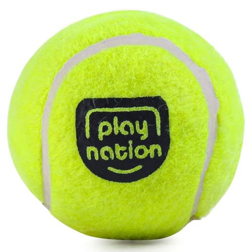 Image of Play Nation Premium Cricket Tennis Ball for Kids, Ball for Tournament Street Match Cricket, Lightweight & Durable Lawn Cricket Ball, Indoor & Outdoor Sports Gear for Kids, Pack of 3 - Green