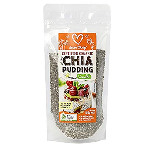 Chef's Choice Lovin' Body Organic Vanilla Chia Pudding Pre Mix, 155 g