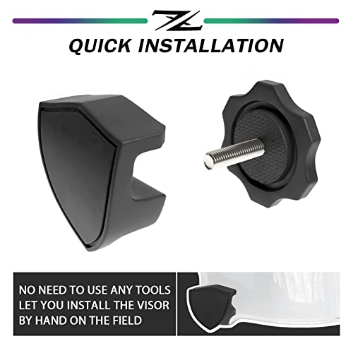 Image of Tinted Football Visor, Fits Youth and Adult Football Helmets