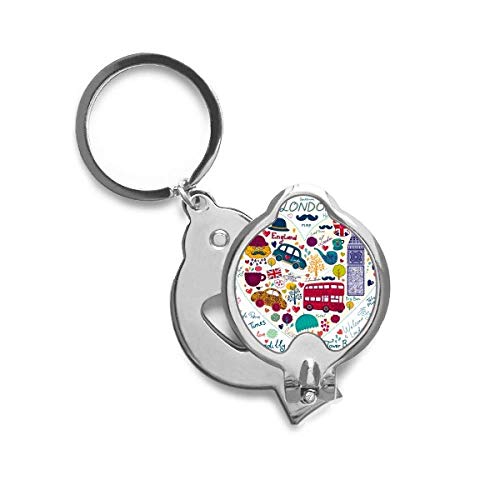 Coupe-ongles Big Ben et bus du Royaume-Uni avec motif cœur