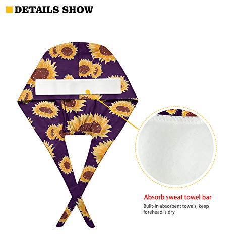 JoyLamoria Novelty Printed Cap with Sweatband Women Men Adjustable Tie Back Hats for Paiting