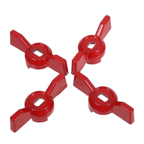 IWOWHERO Maniglia di Ricambio per Valvola a Sfera a Leva a Farfalla 4 Pezzi 6X10 MM per Rubinetto Esterno e Giardino Maniglia per Valvola di Intercettazione Facile Installazione per Uso
