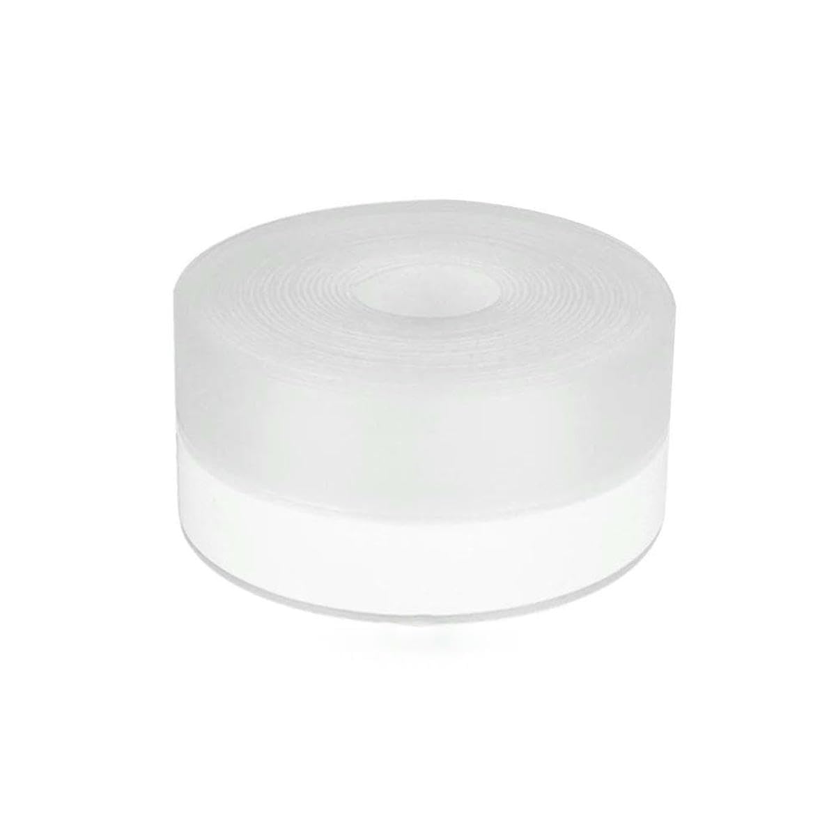 Silicone Weather Stripping Seal Door Tape, Weatherproof Soundproof for Door Frame or Window Bathroom Shower Glass Gaps-Clear 35mmx5m
