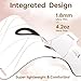 VYM Red Light Therapy for Face: Super Lightweight 292 LEDs High-Energy Red Light Therapy Mask Infrared LED Face Mask Light Therapy at Home Travel 2mm Thickness - White