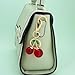 HolidayQbee Red Cherry Keychain Gold Keychain For Women With Cherry Charm Gold Bag Charm Key Pendant Keychain Accessories Charms Perfect For Car Keys, Bag Decoration Fashion Jewelry