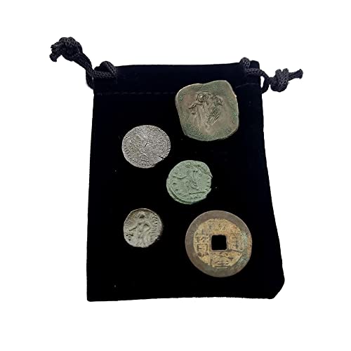 IMPACTO COLECCIONABLES 5 Original Coins from Ancient Empires in a Coin Bag - Greek Empire, Roman Empire, Byzantine Empire, Ottoman Empire and The Last Chinese Dynasty - Limited Collection - Thumbnail 7