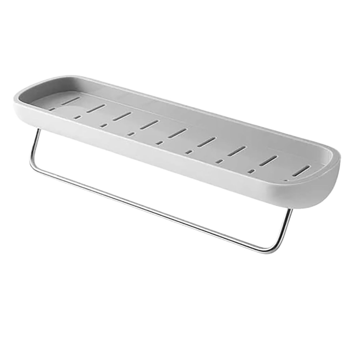 Mensola Bagno Scaffale Doccia Mensole Sospese Senza Trapano, Mensola per Doccia A Parete, per Bagno Facile da Montare sopra La Vasca(G,42 * 12 * 10.8cm)