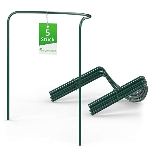 GardenGloss Kit de 5 Tuteur Plante (35cm x 40cm) - Supports pour Plantes Grimpantes et Fleurs - Aidez Vos Plantes à Pousser - Pieux à Hortensias, Pivoines, Plantes Vivaces et Plus Cover