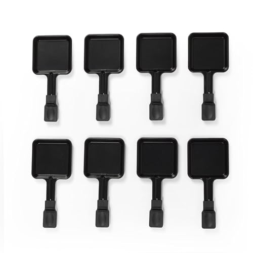 Salter Parrilla Eléctrica Raclette & Fondue - Parrilla Interior 2 en 1, Olla para Derretir de 1,3L, Fondue de Queso, 6 Tenedores, Temperatura Ajustable, 8 Sartenes y Espátulas Antiadherentes, 1400W - imagen 8