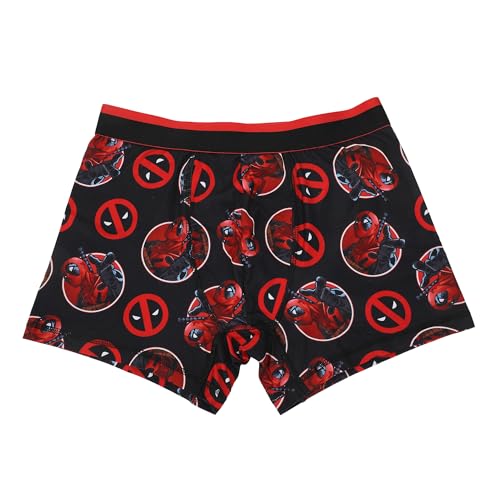 Bioworld Deadpool Character & Logo Men's 3-Pack Boxer Briefs4