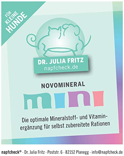 napfcheck Novomineral Mini - Spezielle Futterergänzung für kleine Hunde - 250 g