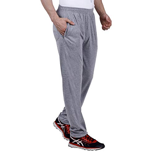 Image of Trackpants for Men - Regular Fit, Cotton Hoisery, Ultra Soft, Comfortable, Lightweight, Ziper Pockets, Front Zip, Back Pocket, Solid Mnimal