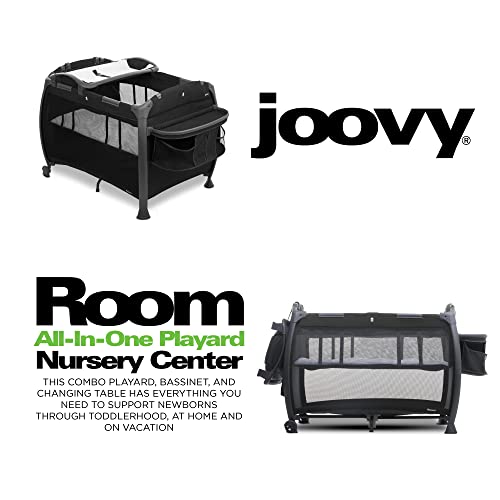 Image of Joovy Room-Playard, Nursery Center, Bassinet, Changing-Table, Black | Joovy Room-Playard, Nursery Center, Bassinet, Changing-Table, Black