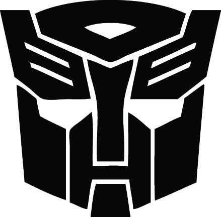 Transformers White Sticker Decal Megatron Autobot White Car Window Wall Macbook Notebook Laptop Sticker Decal