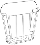 Spectrum Diversified Double Wire Wall Mount Magazine Rack, Chrome