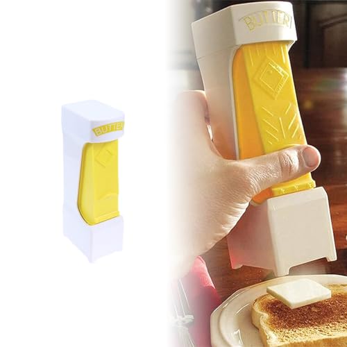 Butterschneider, Manuelle Reiben & Hobel, One Click Stick, für Butter, Käse, Zum Aufbewahren von Butter, Butter, Zum Herstellen von Brot, Kuchen, Keksen (1 Set)