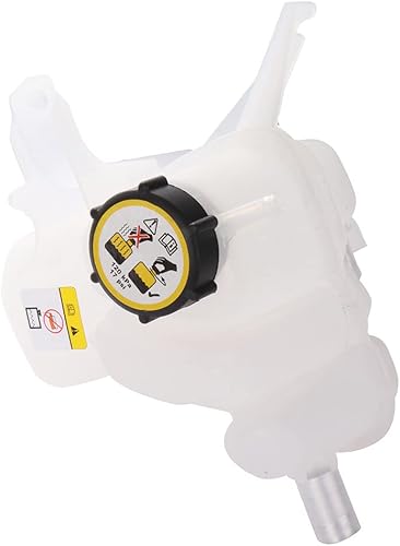 Miniatura 3 de NOTUDE Depósito de refrigerante con tapa, tanque de desbordamiento de radiador de plástico para reemplazar YL8Z8100AA compatible con 2010 para