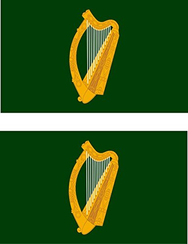 LEINSTER Irland Flaggen-Aufkleber – 10,2 Cm Vinyl, Wasserfest, Mit 2 Bonus-Stickern