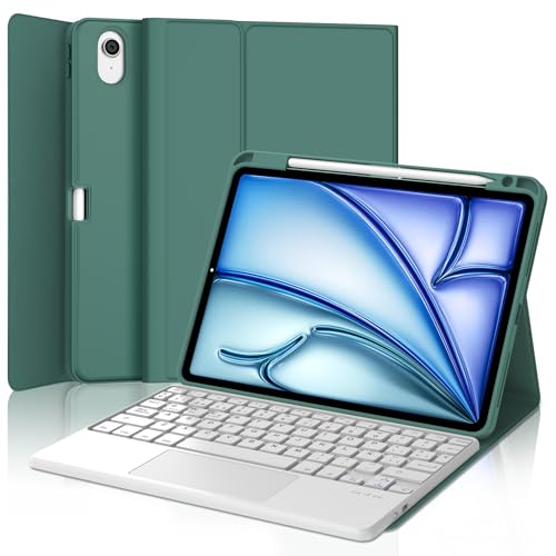 Teclado para iPad Air 11 M2 M4 Funda Magnética con Touchpad y Tecla Ñ Física