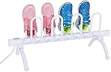 Orificios de aire verticales y horizontales en el gabinete para garantizar una disipación uniforme del calor, secador de zapatos y botas: el mejor calentador de secador ayuda a eliminar olores, hongos y bacterias, ¡proporcionando un ambiente más cómodo para sus pies!