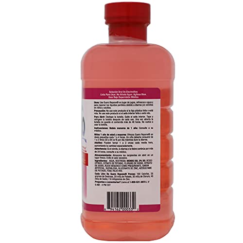 Repone Suero Electrolyte Solution With Zinc, Rehydrates, Restores Minerals And Nutrients, Bubble Gum Flavor, 2-Pack Of 33.8 Fl Oz 2 Bottles #TOP5