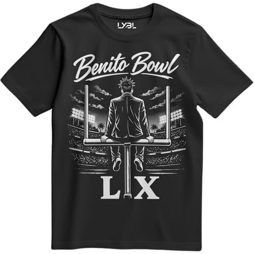 Benito Bowl T Shirt Commercial Snacks Puerto Rico Superbowl Shirt (3XL) Black