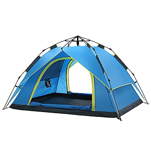 Tente de camping 3-4 personnes imperméable et automatique avec porche pour randonnée
