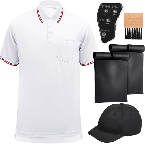 Kit arbitre de baseball lot de 6 accessoires avec chemise et sac