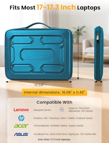 Funda maletín portátil de 17.3 con bolsa LG Gram y ROG 7